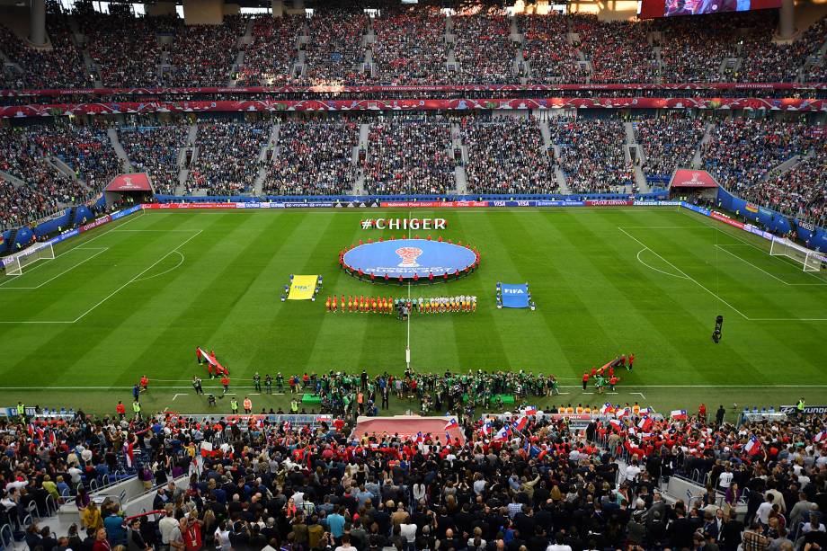 Vista geral antes da partida entre Chile e Alemanha válida pela Final da Copa das Confederações 2017, no Estádio Krestovsky, em São Petersburgo, na Rússia - 02/07/2017