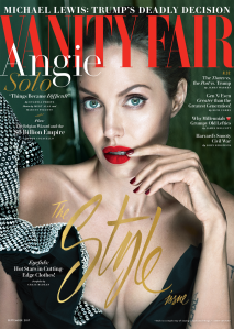 Angelina Jolie na capa da 'Vanity Fair' de setembro de 2017