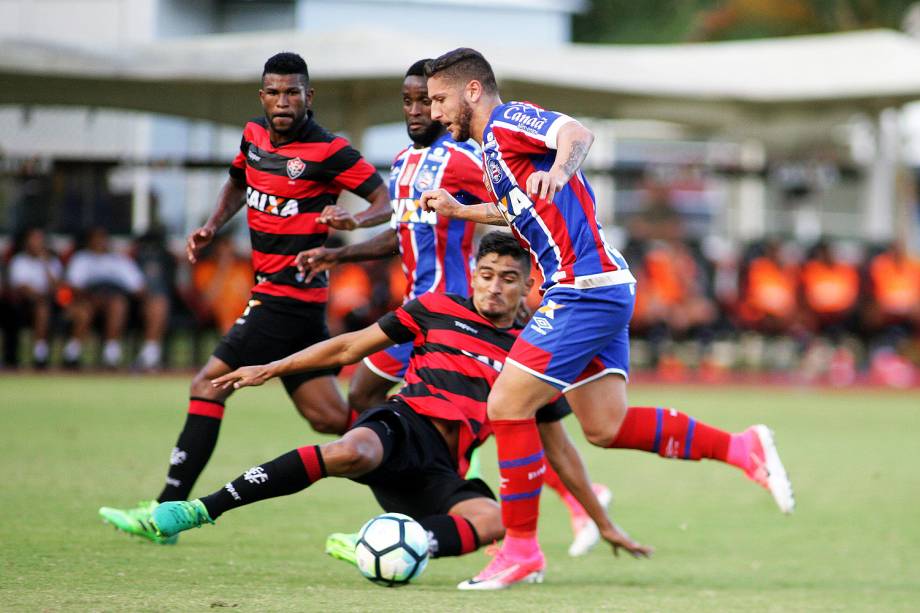 Partida entre Vitória e Bahia, no estádio do Barradão em Salvador, válida pela 11ª rodada do Campeonato Brasileiro 2017 - 02/07/2017