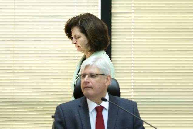 O procurador-geral da República, Rodrigo Janot, e a futura procuradora-geral Raquel Dodge, durante reunião do Conselho Superior do MPF para analisar a proposta de orçamento  - 25/07/2017