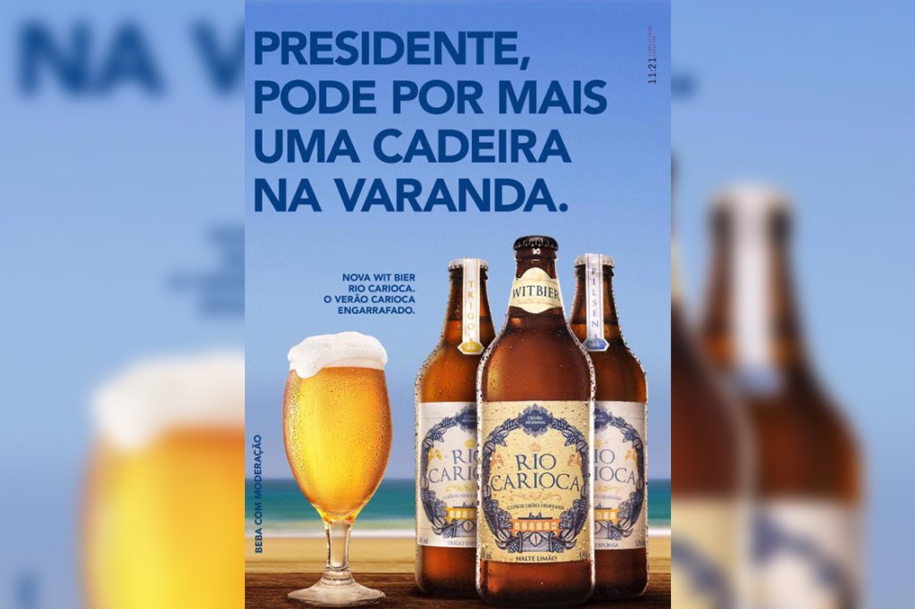 Propaganda da cerveja Rio Carioca - Lula e Michel Temer