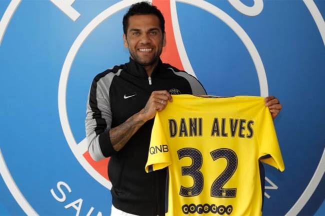 Daniel Alves no Paris Saint-Germain