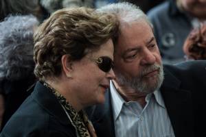 Os ex-presidentes Luiz Inácio Lula da Silva e Dilma Rousseff