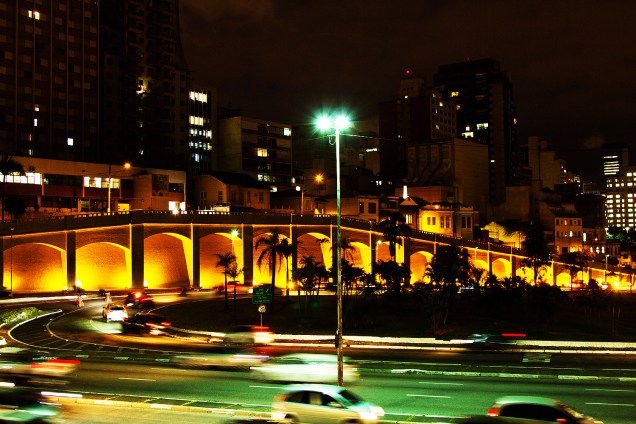 Arcos do Jânio, na região central de São Paulo, recebe nova iluminação - 03/07/2017