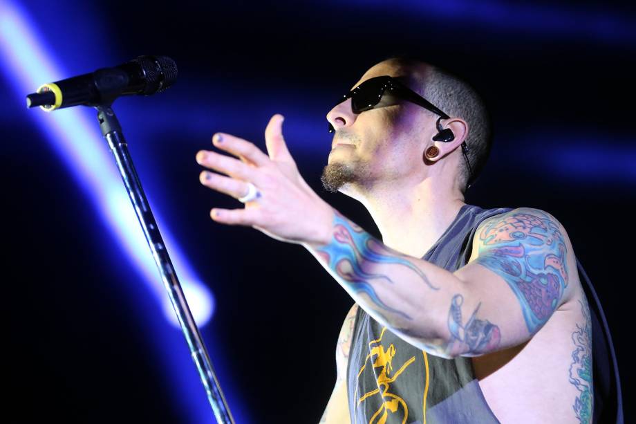 Chester Bennington - Show da banda Linkin Park no Maximus Festival 2017, realizado no Autódromo de Interlagos, na zona sul de São Paulo - 13/05/2017