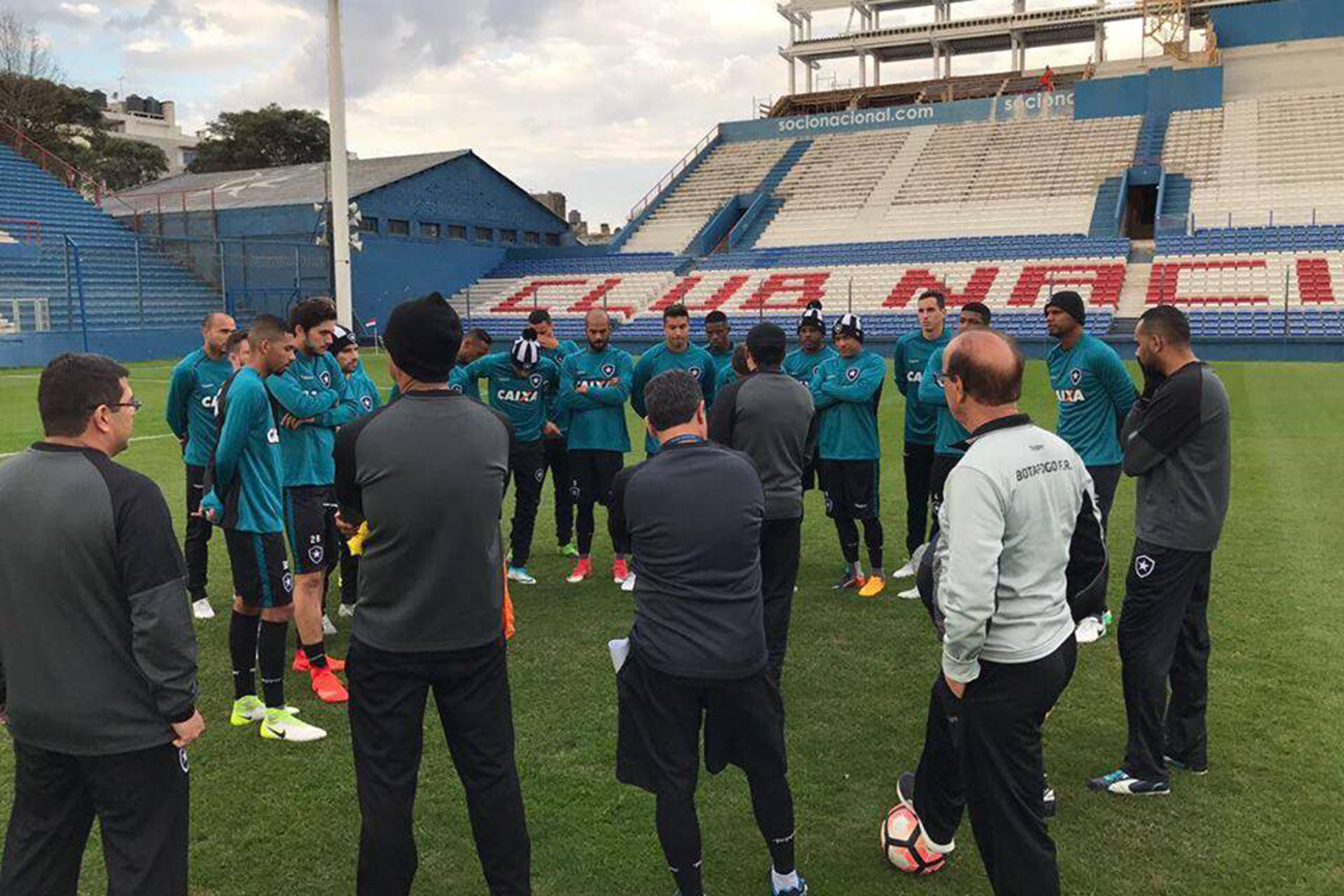 Treino do Botafogo no Uruguai