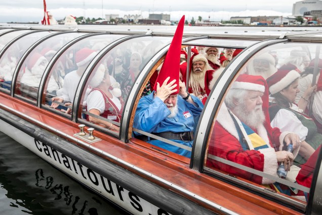 Congresso Mundial do Papai Noel reúne representantes de diversas partes do mundo em Copenhague, na Dinamarca - 24/07/217