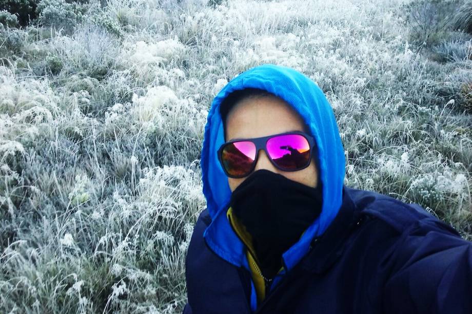 Registro de geada na madrugada de quinta-feira. A mínima foi de -6,9 graus Registro de geada na madrugada de quinta-feira. A mínima foi de -6,9 graus