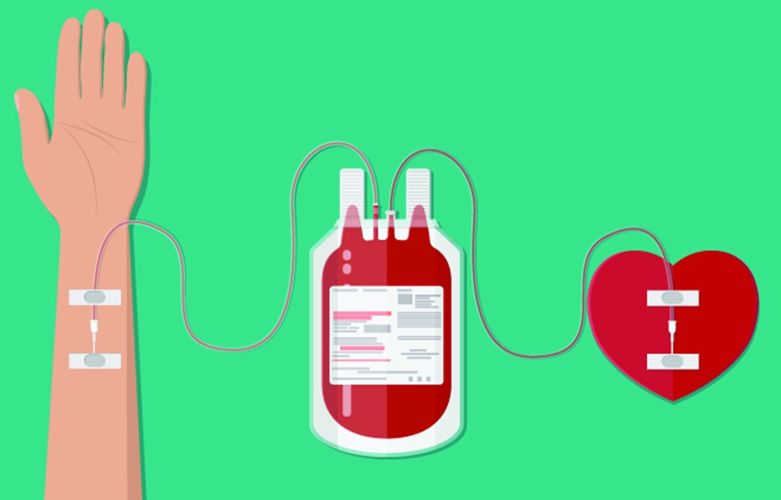 Ilustração: Transfusão de sangue