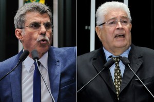 Romero Jucá (PMDB-RR) e Roberto Requião (PMDB-PR)