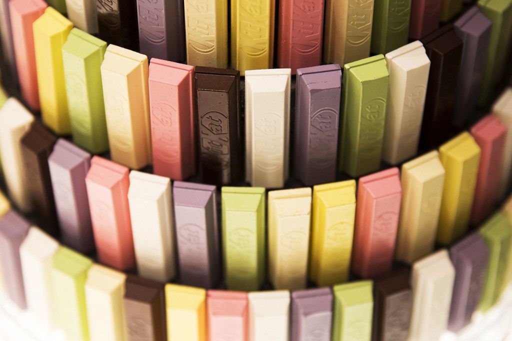 Chocolate Kit Kat vendidas no Japão