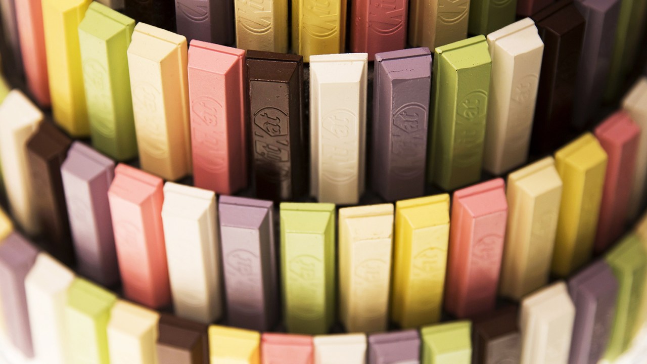 Chocolate Kit Kat vendidas no Japão