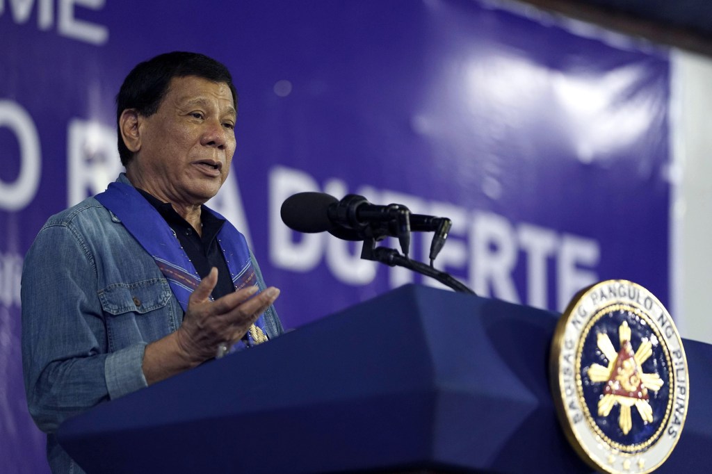 Presidente Filipino Rodrigo Duterte
