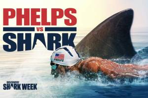 Michael Phelps e tubarão