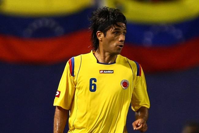 Fabián Vargas, jogando pela seleção da Colômbia em 2009