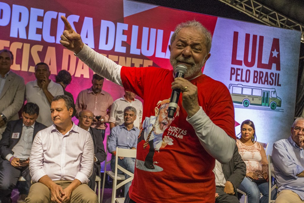 Ex-presidente Luiz Inácio Lula da Silva inicia uma caravana pelo Nordeste e participa de um evento em Salvador, na Bahia