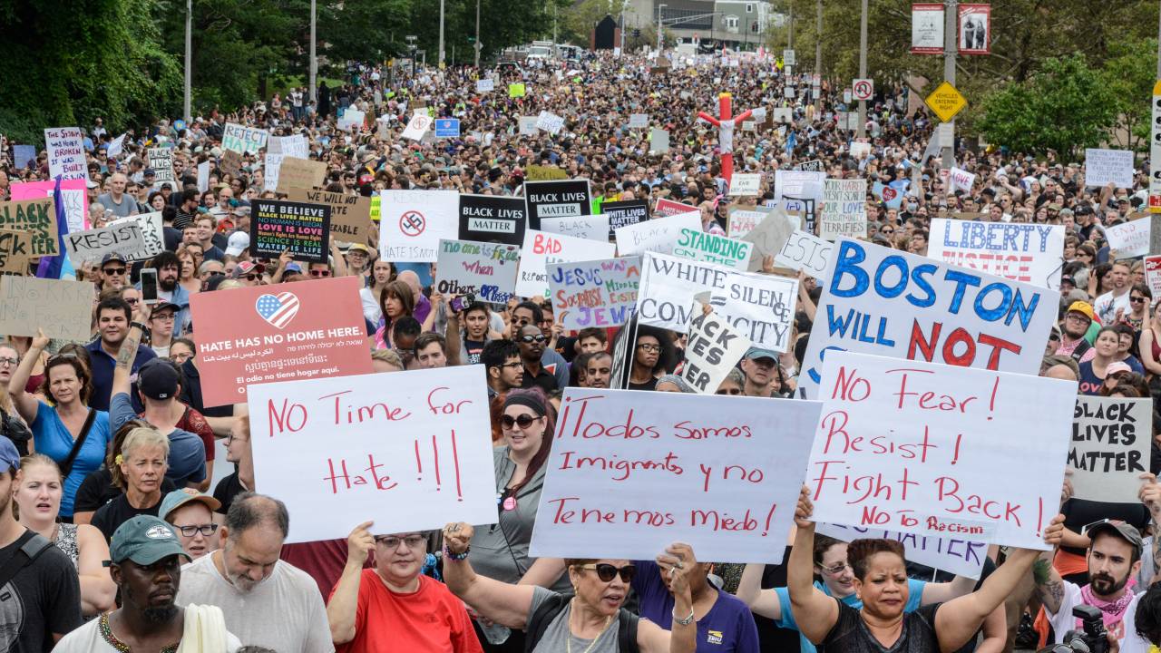 Protesto em Boston