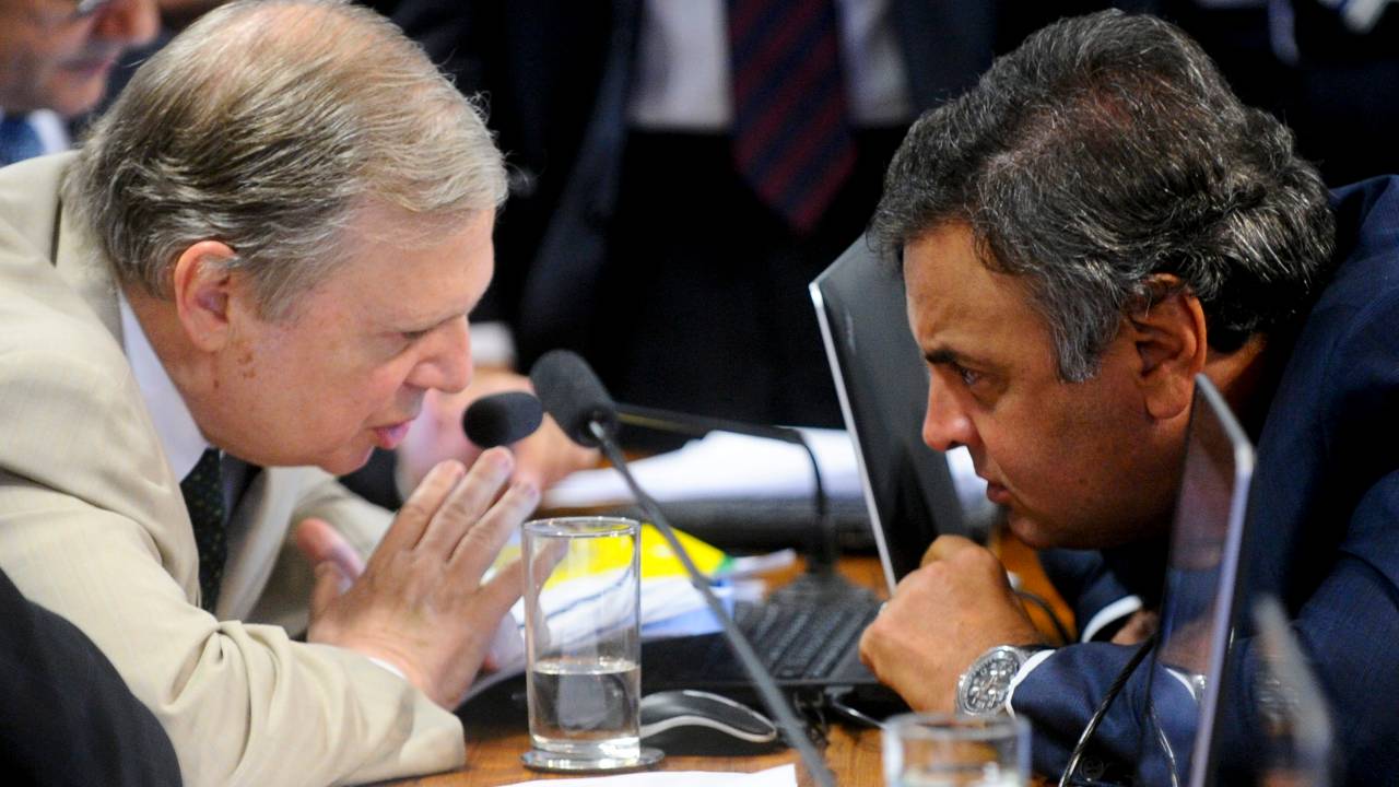 Tasso Jereissati e Aécio Neves