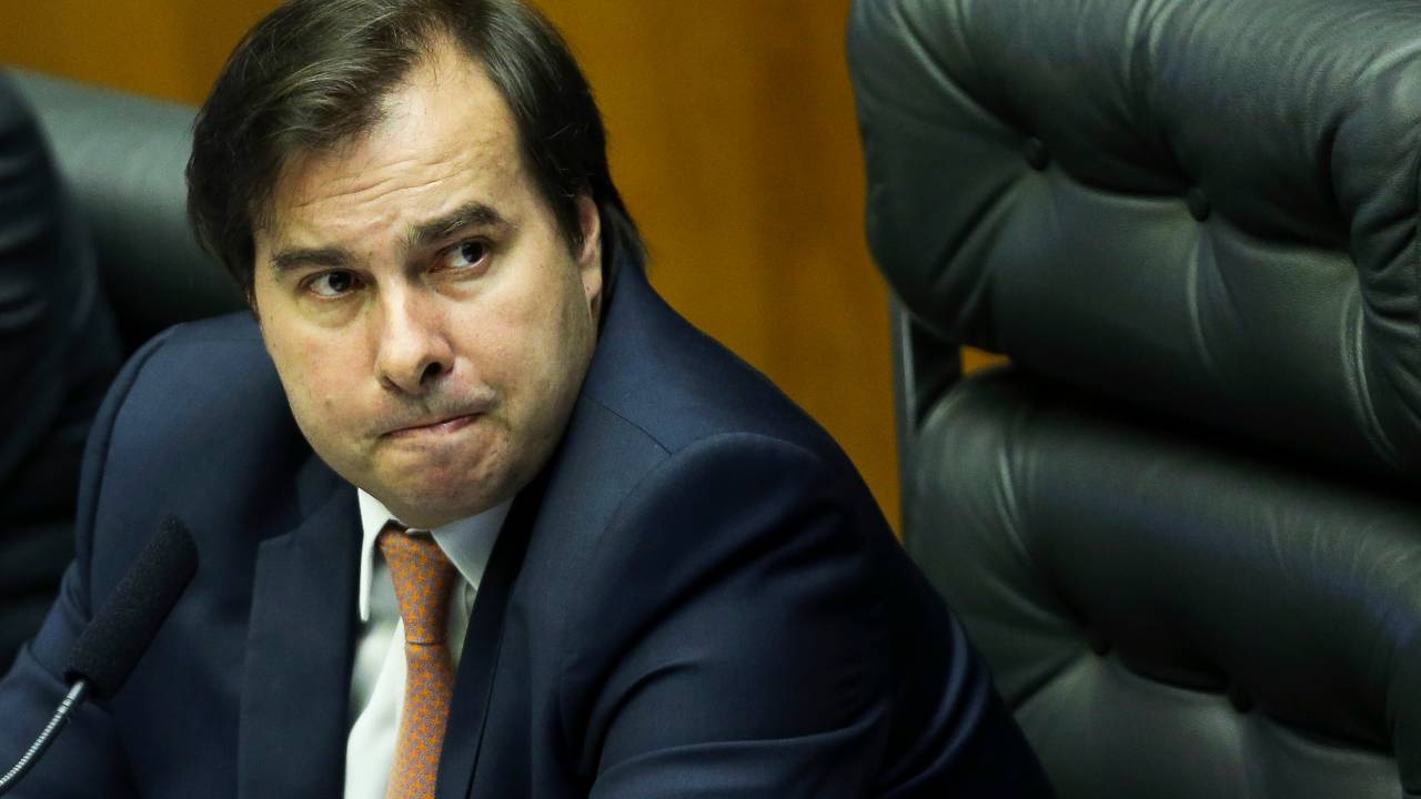 O presidente da Câmara, Rodrigo Maia