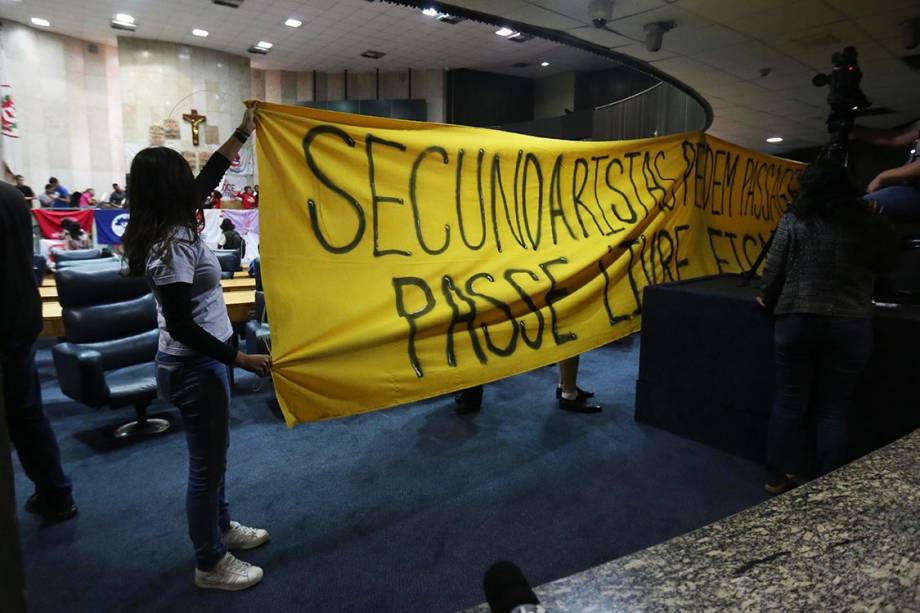 Estudantes ocupam Câmara de São Paulo