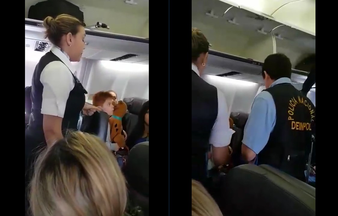 Passageira é abordada por policiais em voo da Copa Airlines, após conflito com aeromoça, em Miami