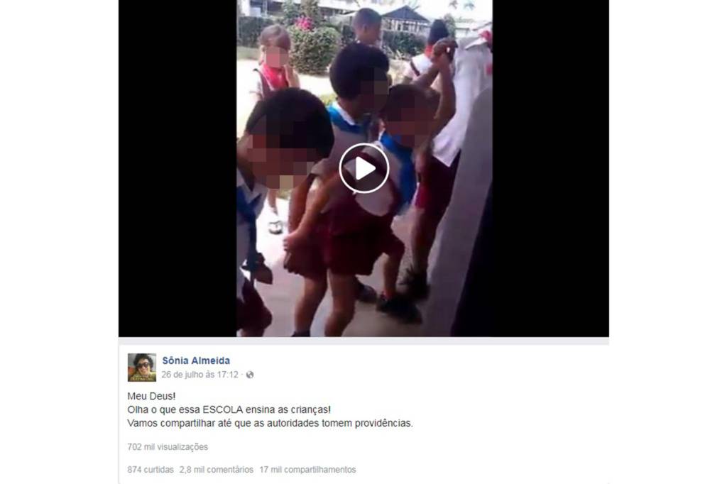 crianças facebook