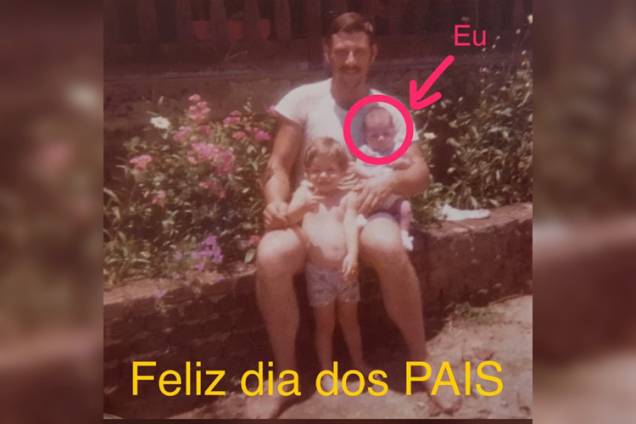 O jornalista Evaristo Costa homenageia seu pai O jornalista Evaristo Costa homenageia seu pai