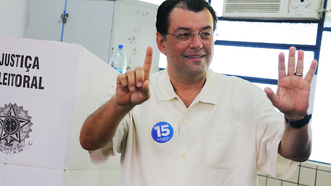 O candidato ao governo do Amazonas, Eduardo Braga (PMDB) - 27/08/2017