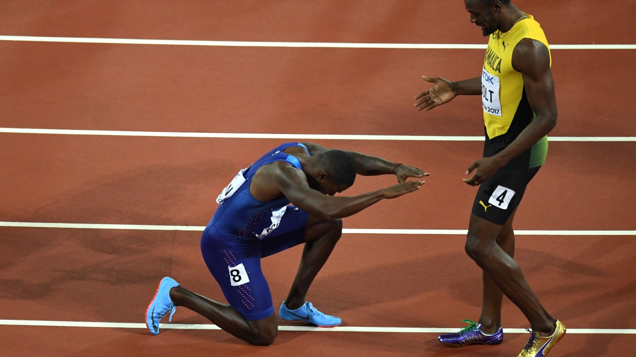 Justin Gatlin e Usain Bolt