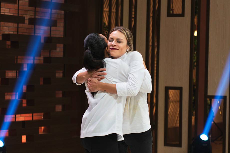 Deborah e Michele durante a final do MasterChef