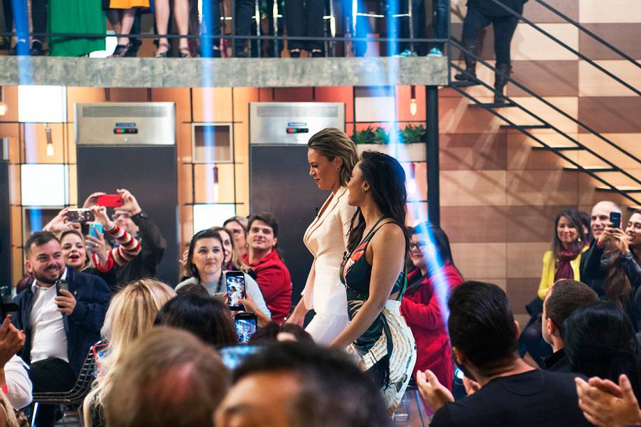 Deborah e Michele durante a final do MasterChef Deborah e Michele durante a final do MasterChef