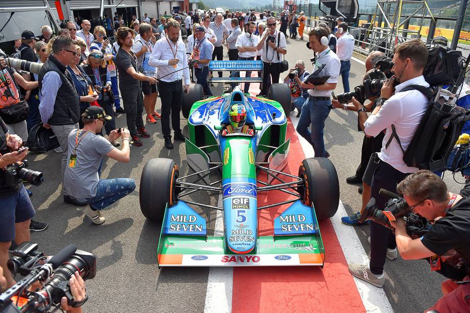 Filho de Schumacher pilota carro da primeira vitória do pai, no Circuit de Spa-Francorchamps, na Bélgica - 27/08/2017