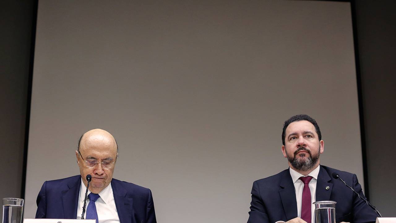 Os ministros da Fazenda, Henrique Meirelles