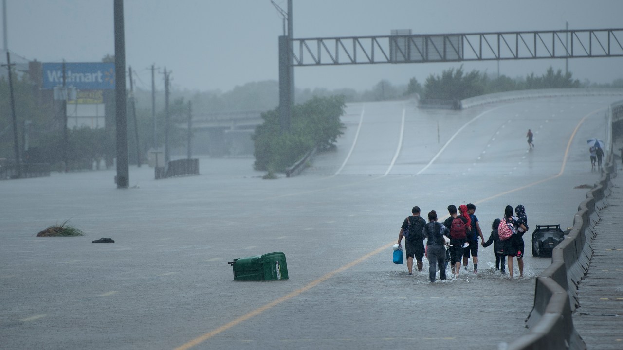 Imagens do dia - Furacão Harvey provoca inundações no Texas (EUA)