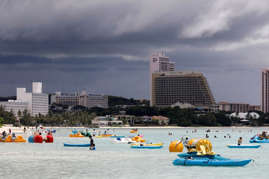 Movimentação de turistas em Guam, território dos Estados Unidos