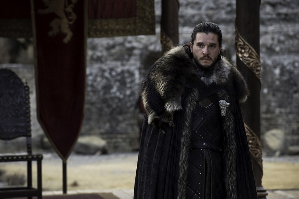 Jon Snow (Kit Harington) no último episódio da 7ª temporada de 'Game of Thrones'