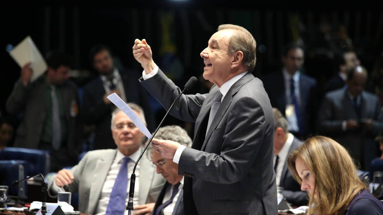 O senador José Agripino Maia, presidente do DEM