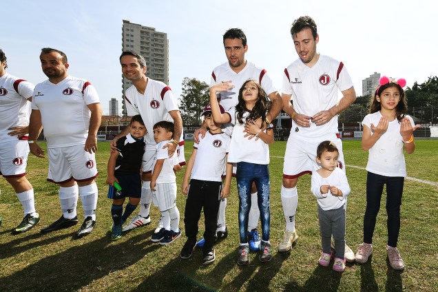 Muitos participantes do evento  "Jogar na Javari" levaram seus pais ou filhos para o estádio do Juventus, na Mooca
