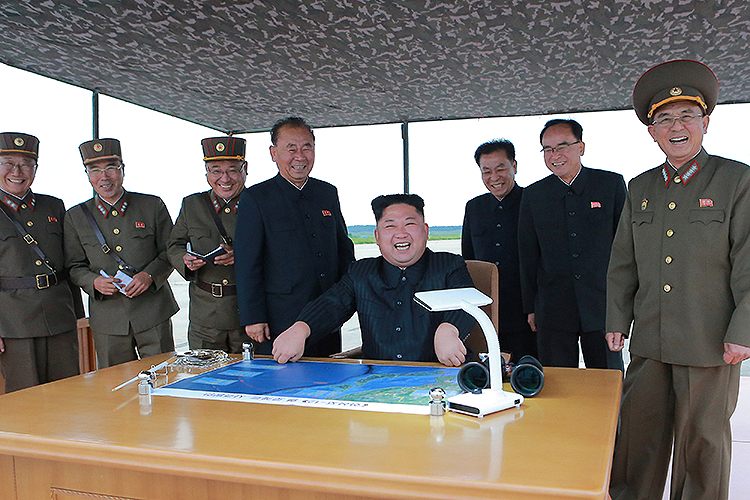 O ditador da Coreia do Norte, Kim Jong Un - 29/08/2017