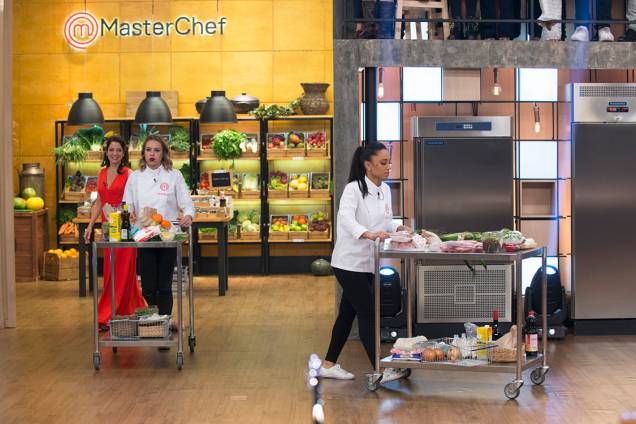 Deborah e Michele durante a final do MasterChef Deborah e Michele durante a final do MasterChef