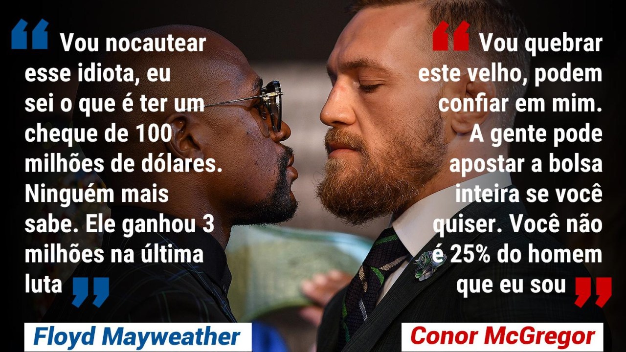 Frases Floyd Mayweather e Conor McGregor