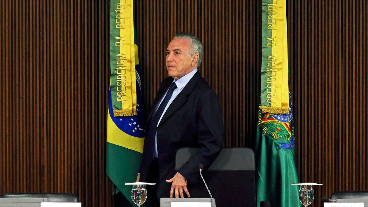 Presidente Michel Temer se reúne com ministros antes de viajar para China - 28/08/2017