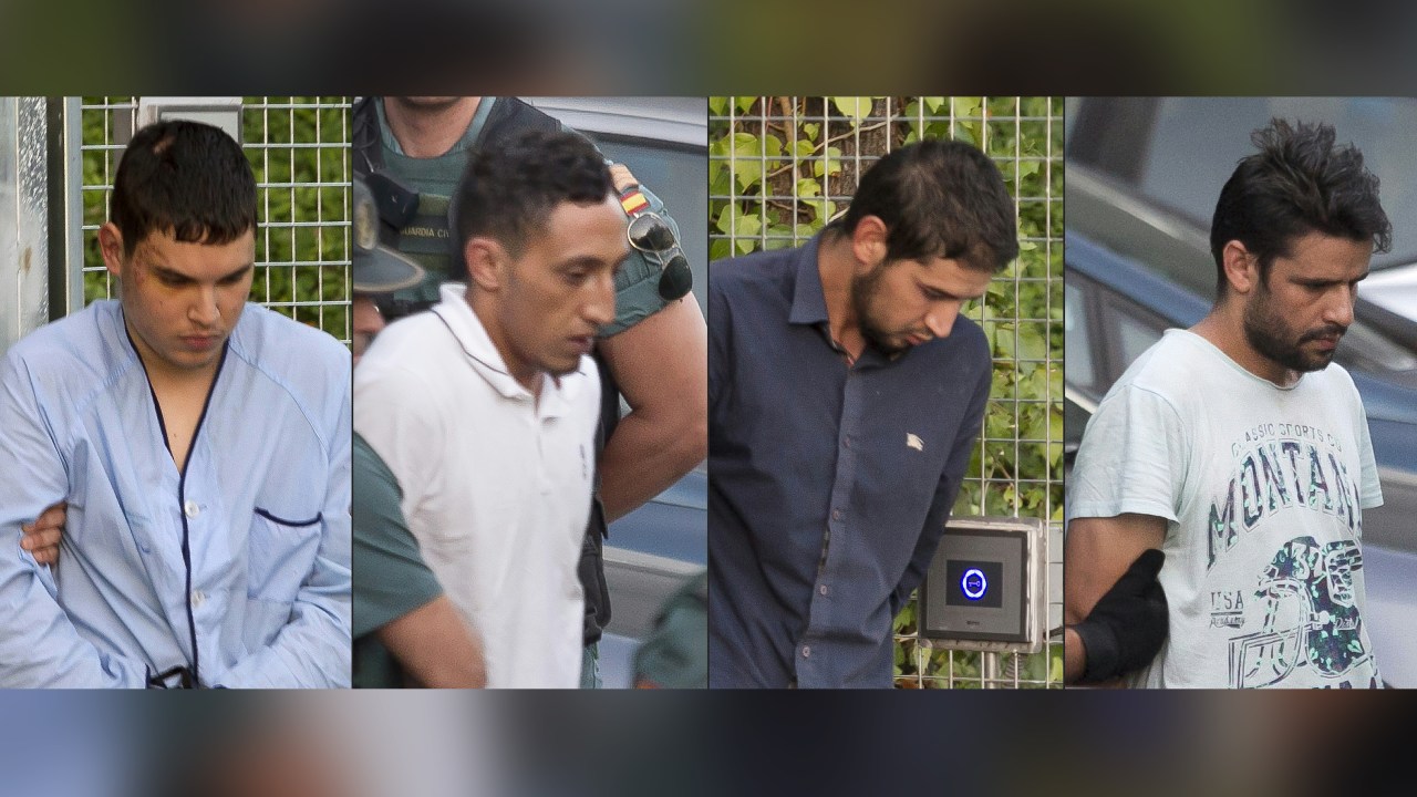 Suspeitos do ataque de Barcelona comparecem a côrte