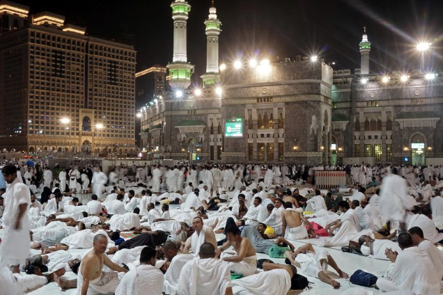 Peregrinos muçulmanos se reúnem na cidade sagrada de Meca para o início da peregrinação anual do Hajj na Arábia Saudita - 30/08/2017