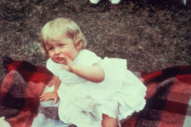 Lady Diana Spencer em seu primeiro aniversário na Park House, Sandringham em 1962