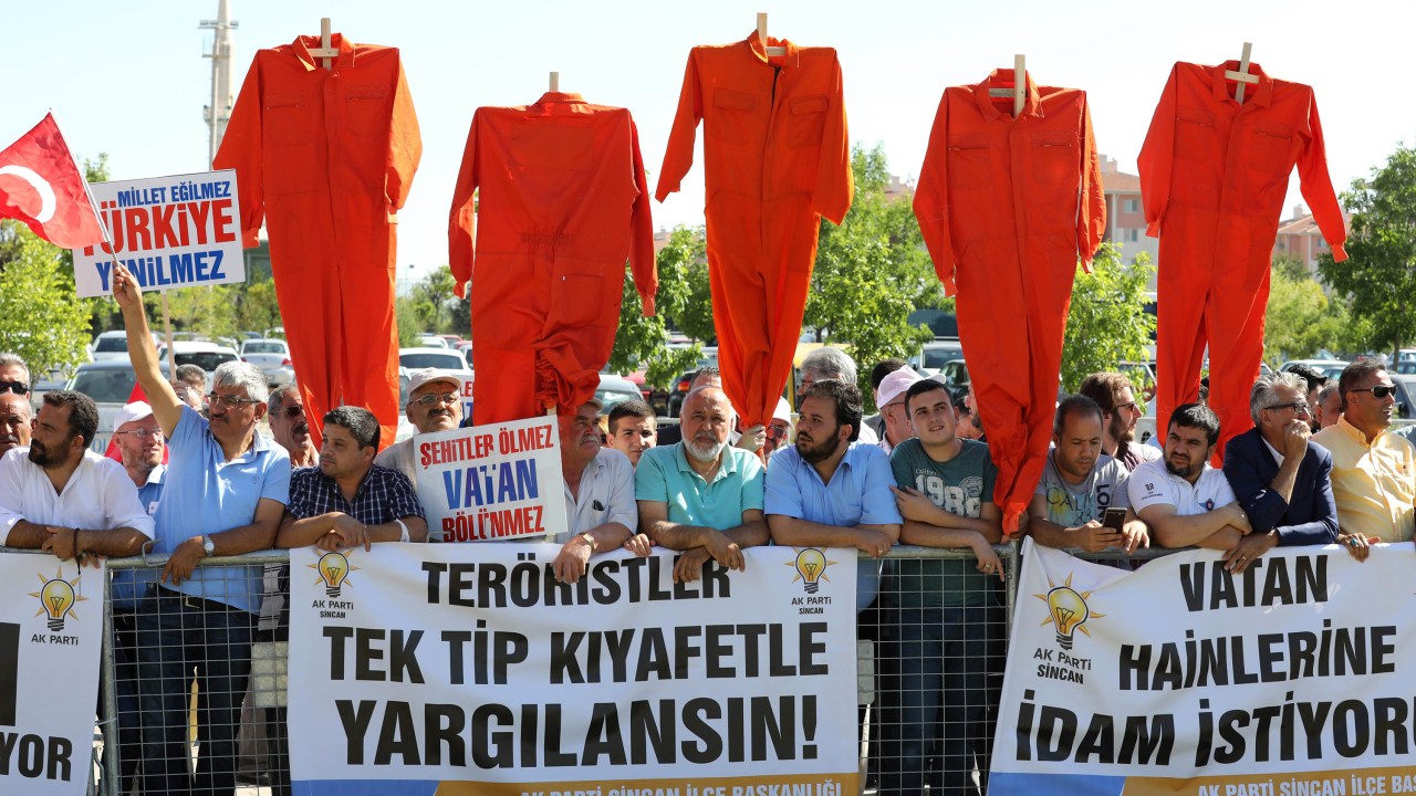 Protesto em Ancara na Turquia