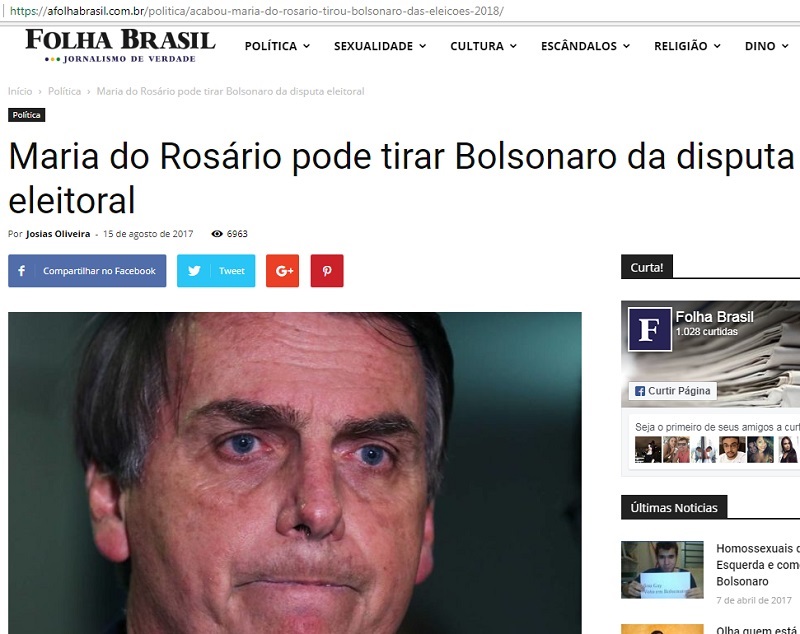 Fake news - Bolsonaro 2018