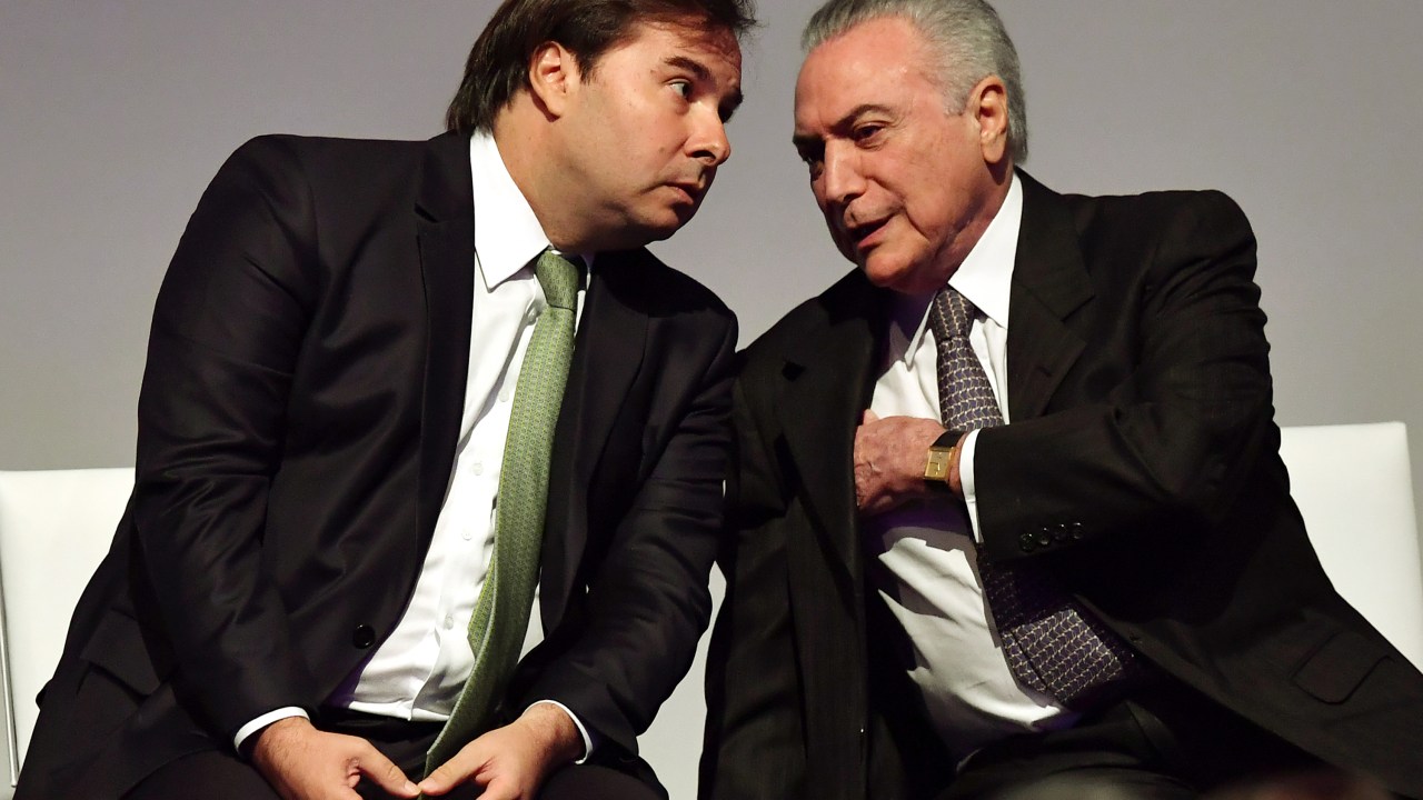 Rodrigo Maia e Michel Temer