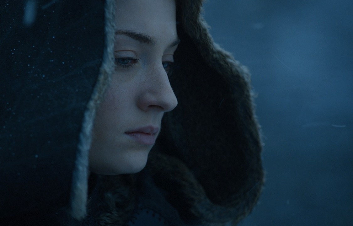 Sansa (Sophie Turner) no último episódio da 7ª temporada de 'Game of Thrones'