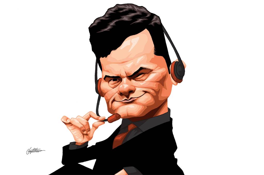 Sergio Moro, juiz da Lava-Jato, numa piada digna de figurar na página do Sensacionalista, disparada diante dos ruídos do microfone em que concedia, via Skype, uma entrevista coletiva a jornalistas da América Latina e da África